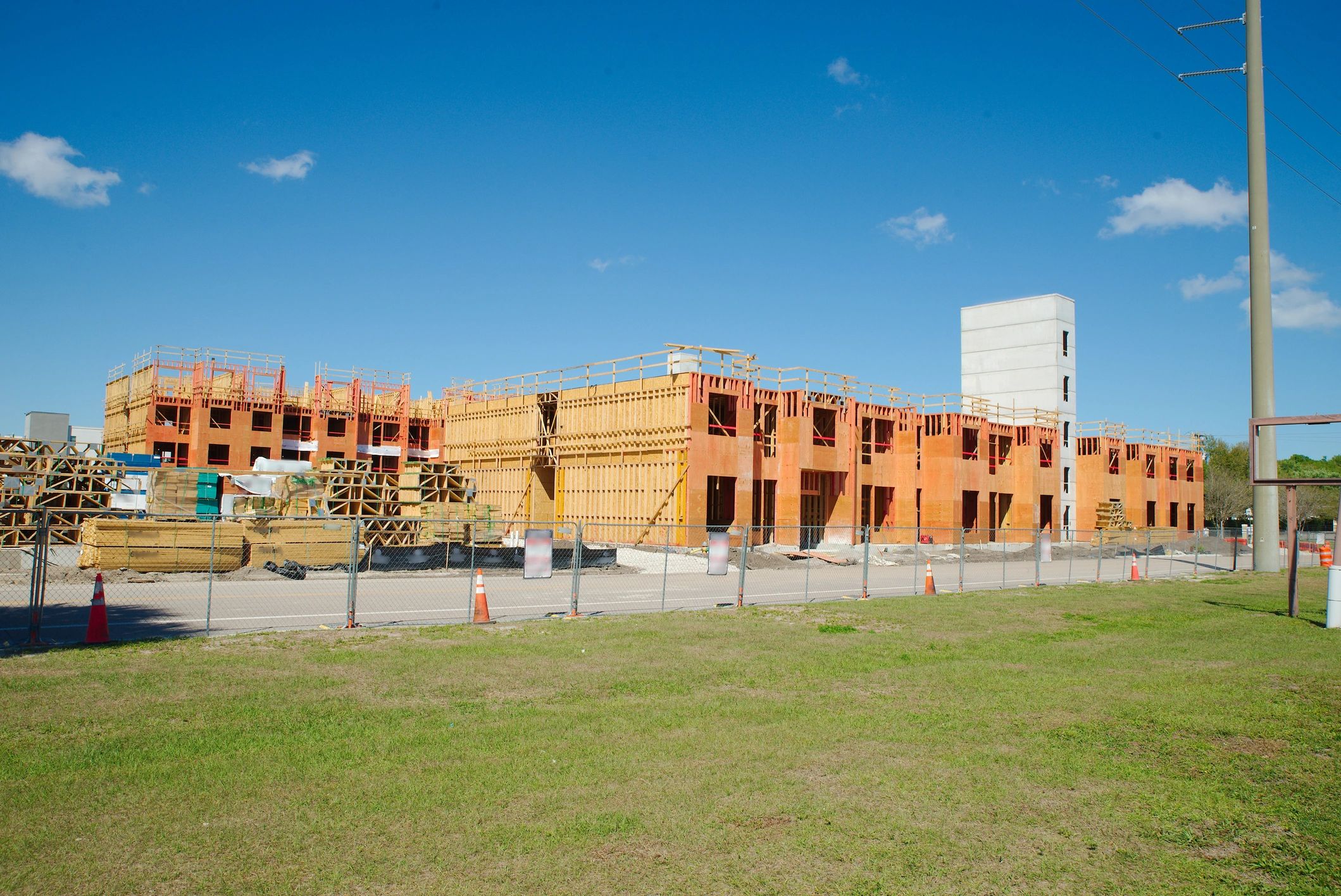 Residential construction and carpentry project in progress